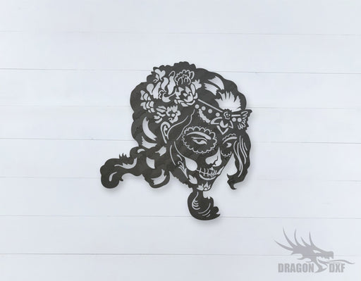 Catrina La Calavera Garbancera Sign 1  - DXF Download