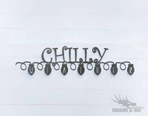 Chilly Weather Sign - DXF Download