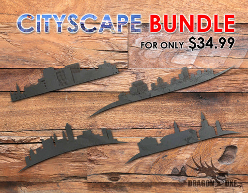SALE: Cityscape Bundle (50 US Capitals - Downtown Silhouttes)- DXF Download