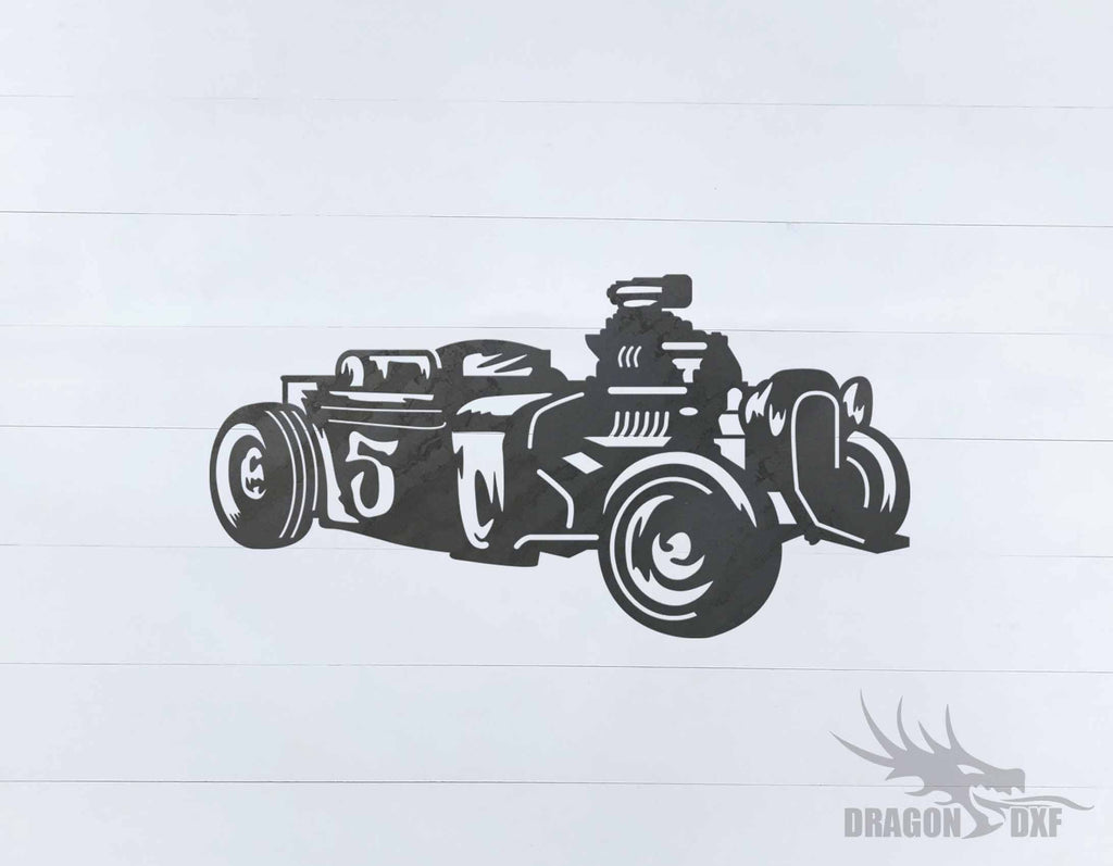 Classic Hot Rod Design 10 - DXF Download — DragonDXF