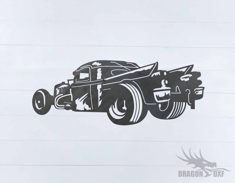 Classic Hot Rod Design 12 -  DXF Download