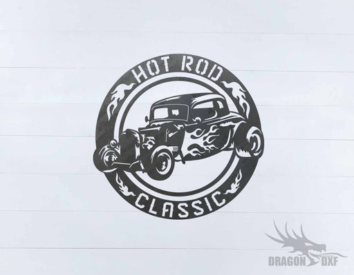 Classic Hot Rod Design 17 -  DXF Download