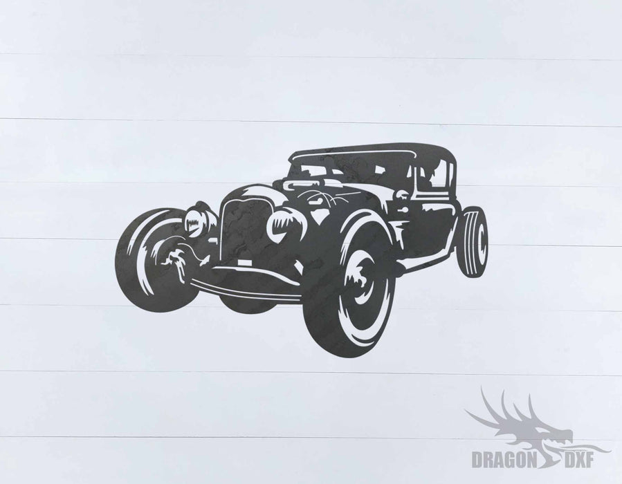 Classic Hot Rod Design 6 -  DXF Download