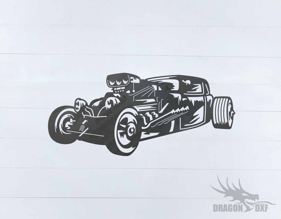 Classic Hot Rod Design 7 -  DXF Download