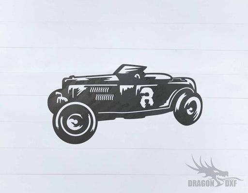 Classic Hot Rod Design 8 -  DXF Download
