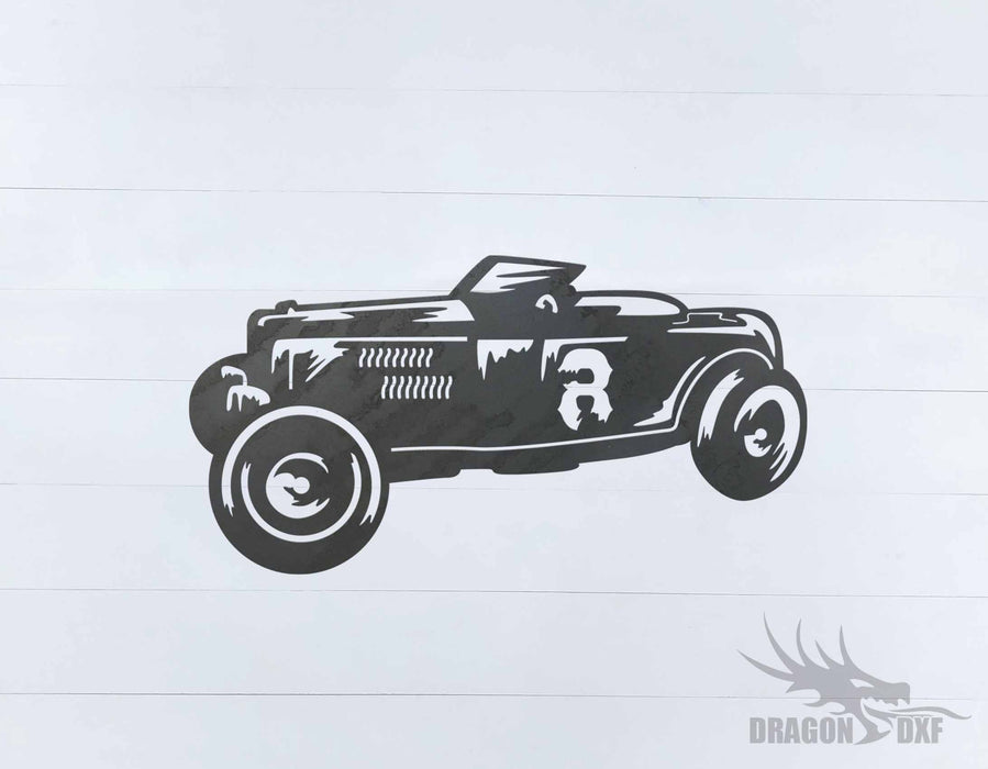 Classic Hot Rod Design 8 -  DXF Download