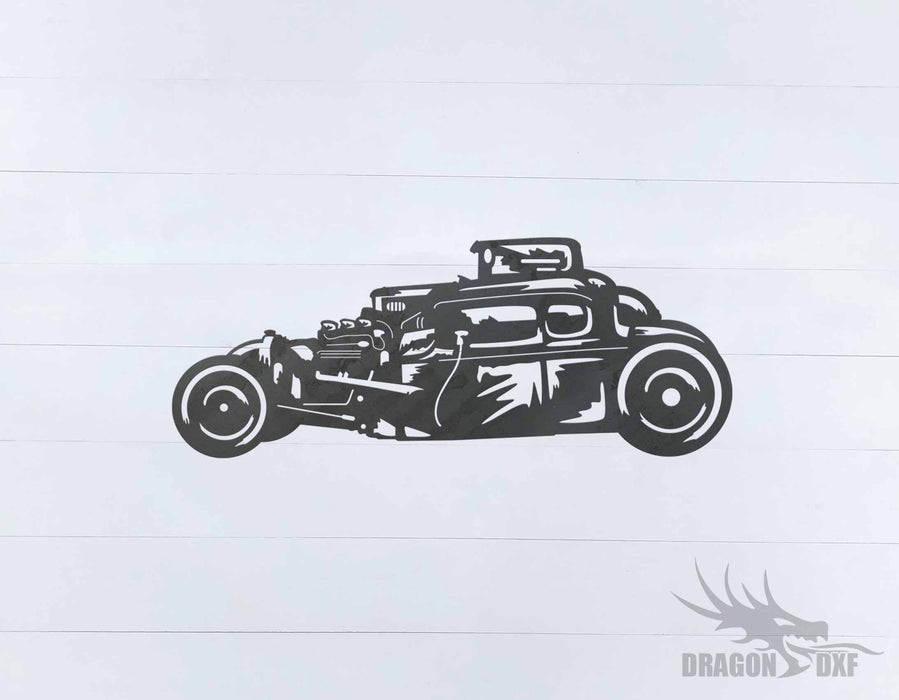 Classic Hot Rod Design 9 -  DXF Download