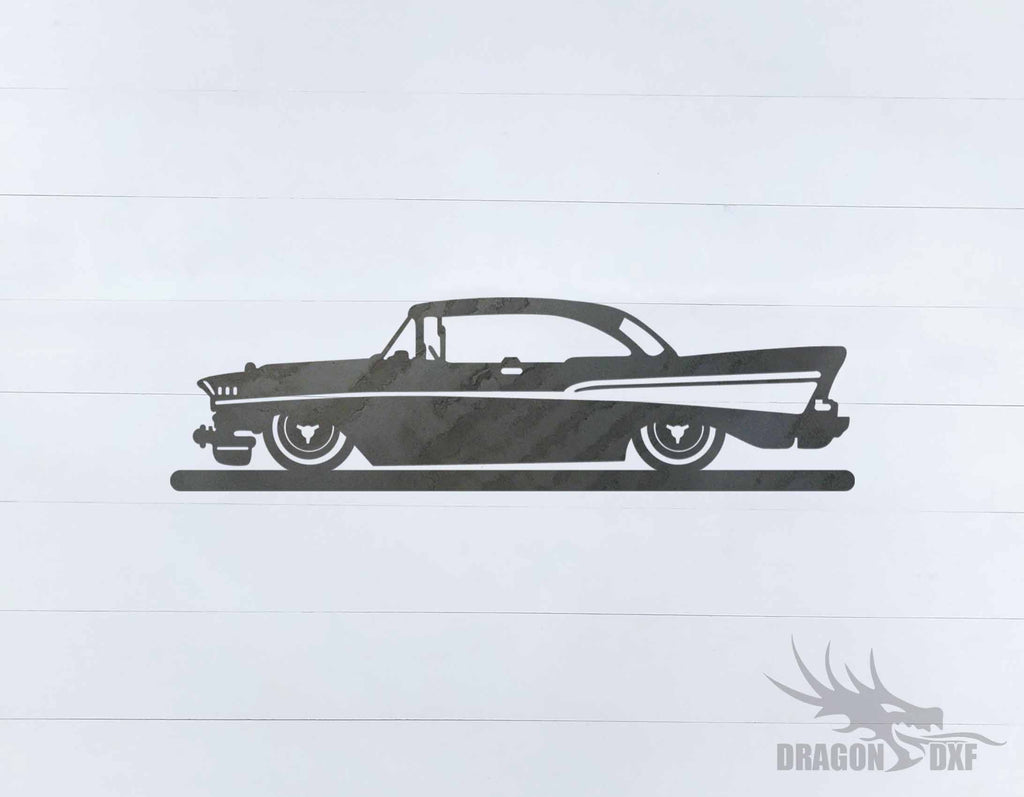 Classic Car 1957 Chevy - DXF Download — DragonDXF