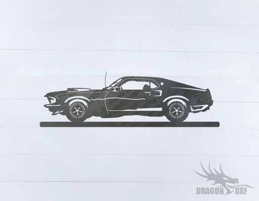 Classic Car 1969 Boss Mustang 429 - DXF Download