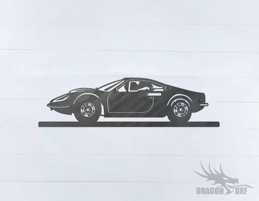 Classic Car 1969 Ferrari Dino - DXF Download