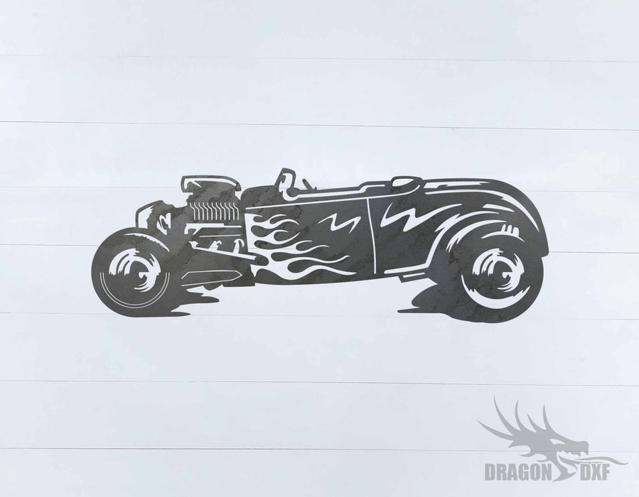 Classic Hot Rod Design 4 - DXF Download