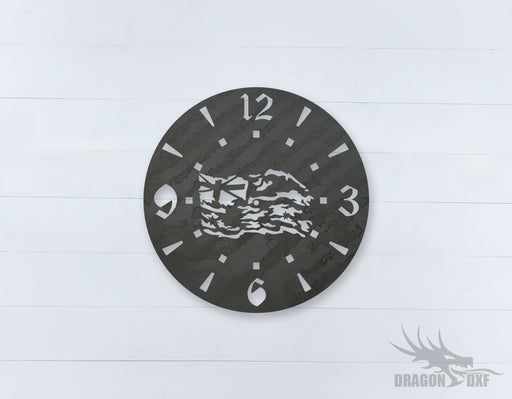 Australian Clock Design 15  - DXF Download