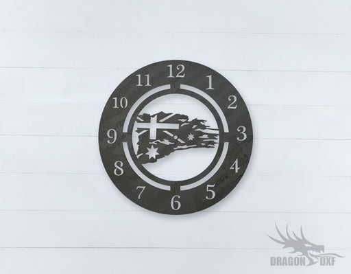 Australian Clock Design 12  - DXF Download