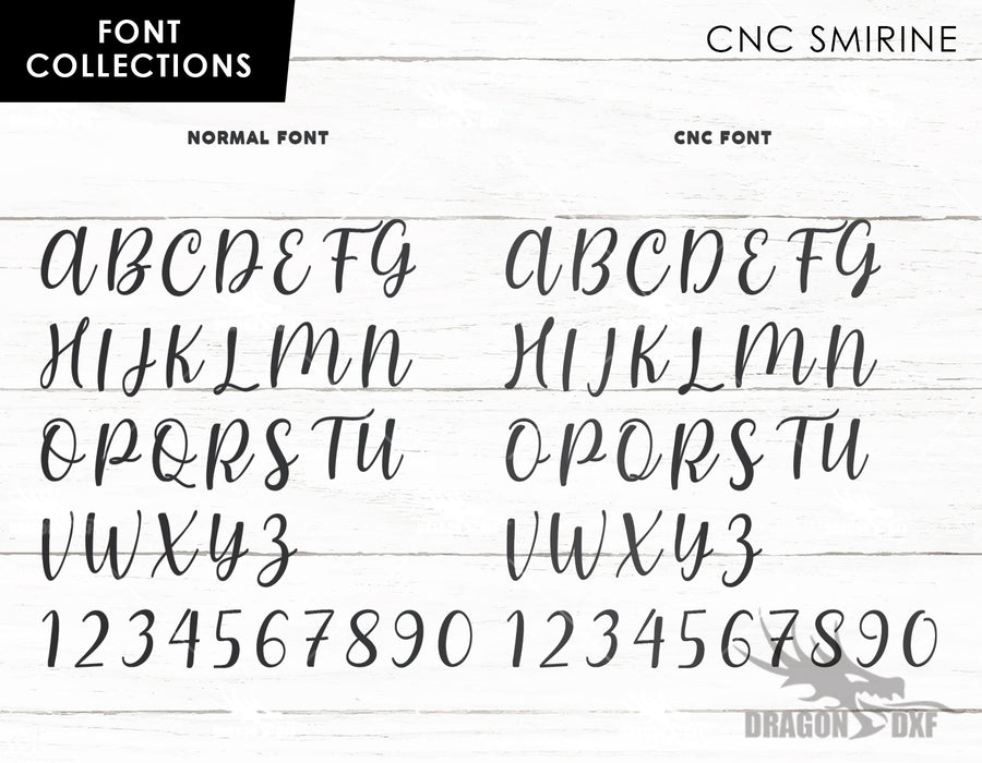 Smirine CNC Font