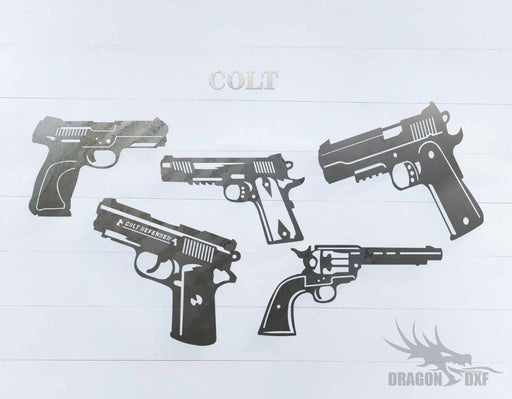 Colt Pistol Design Package  - DXF Download