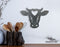 Cow Design 5- Farm Animals - Cow head - DXF Download