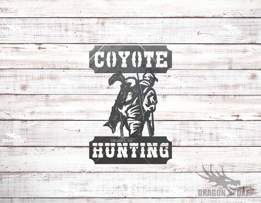Coyote Hunting Design Package (15 Designs) - Plasma Laser DXF Cut File