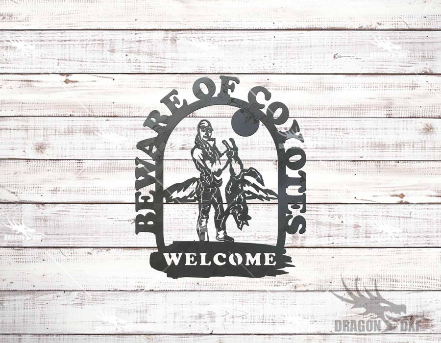 Coyote Hunting Design Package (15 Designs) - Plasma Laser DXF Cut File