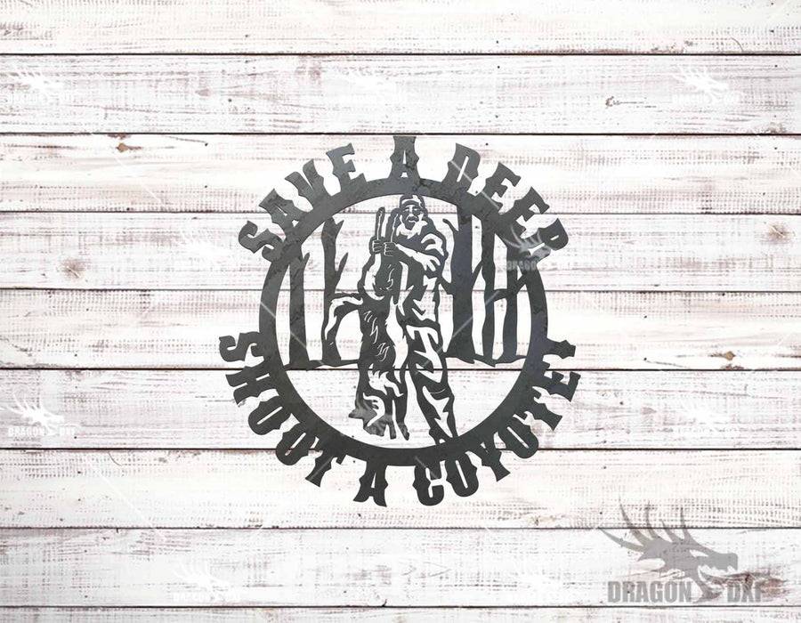 Coyote Hunting Design Package (15 Designs) - Plasma Laser DXF Cut File