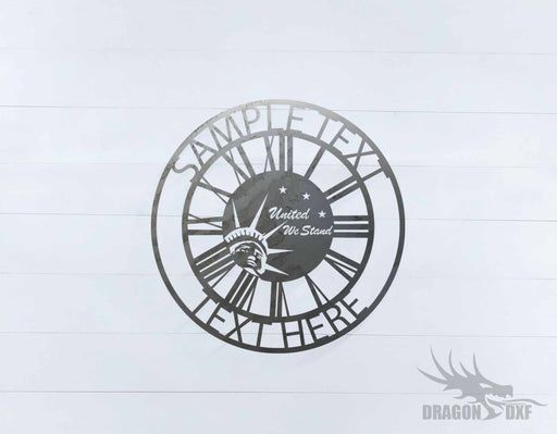 Custom Clock Design 1- DXF Download