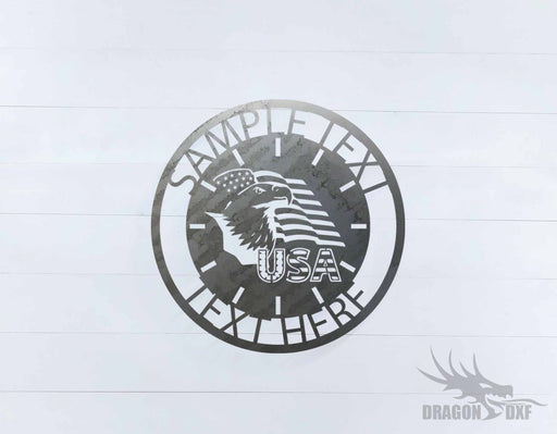 Custom Clock Design 2- DXF Download