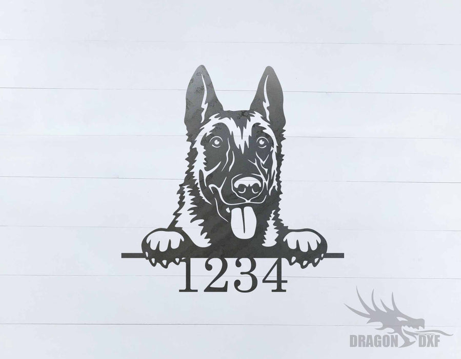 Dog Home Number -  DXF Download