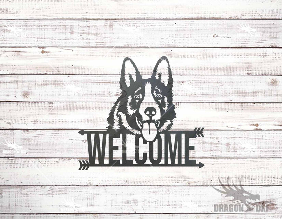 Dog Signs / Dog Welcome Signs (10 Designs) - Plasma Laser DXF Cut File