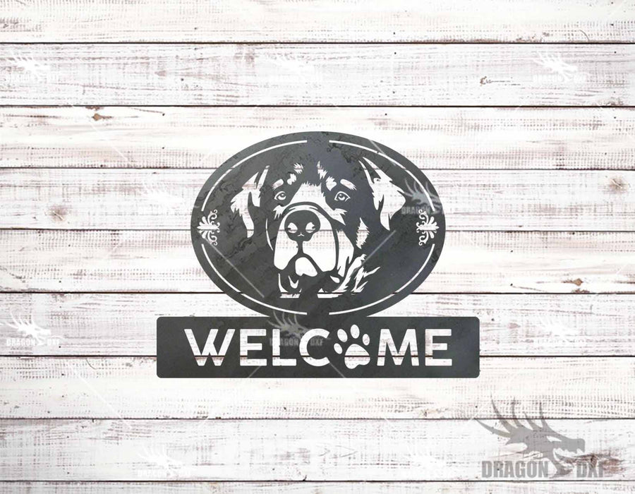 Dog Signs / Dog Welcome Signs (10 Designs) - Plasma Laser DXF Cut File