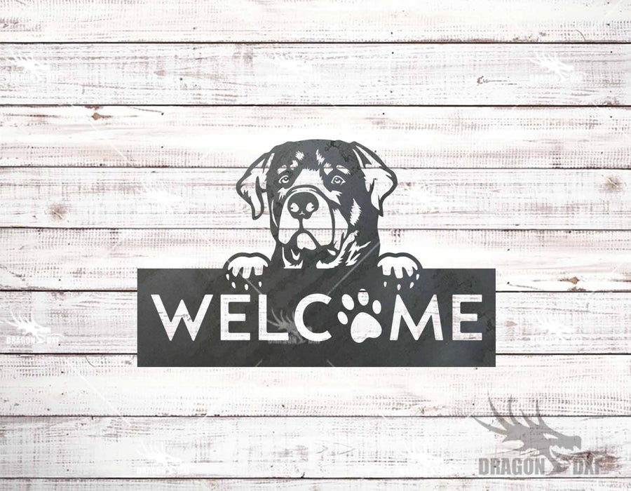 Dog Signs / Dog Welcome Signs (10 Designs) - Plasma Laser DXF Cut File