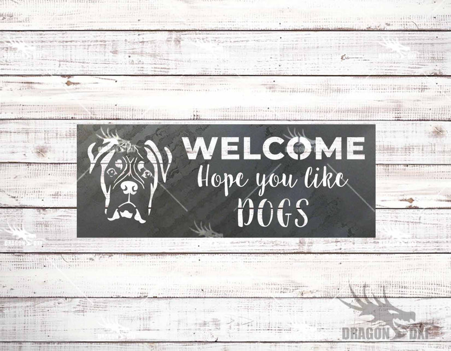 Dog Signs / Dog Welcome Signs (10 Designs) - Plasma Laser DXF Cut File