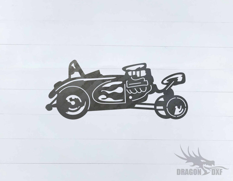 Drag Racing Car 1 - DXF Download