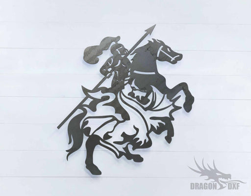 Knight and the Dragon - DXF Download