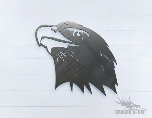 Eagle facing left upward - Zoo Animals -  DXF Download