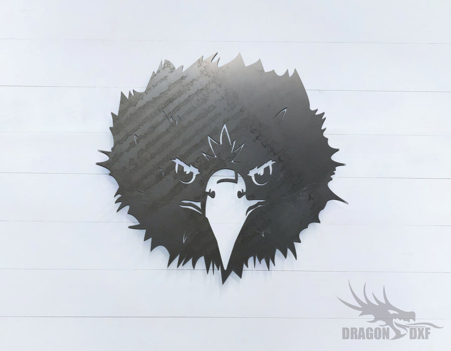 Fearless Eagle facing front - Zoo Animals -  DXF Download
