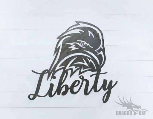 Eagle Liberty sign - DXF Download