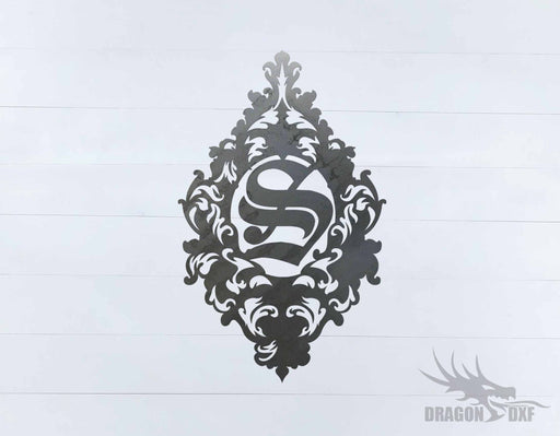 Filigree Initial 2 - DXF Download