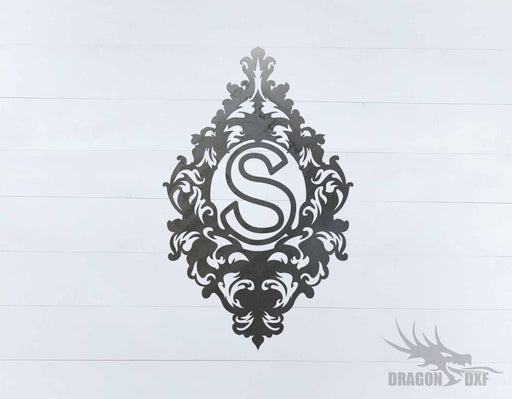 Filigree Initial 3 - DXF Download