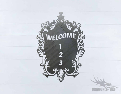 Filigree Welcome House No 2 - DXF Download