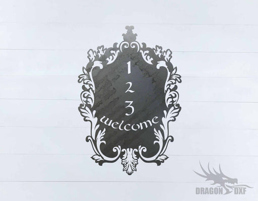 Filigree Welcome House No 4 - DXF Download