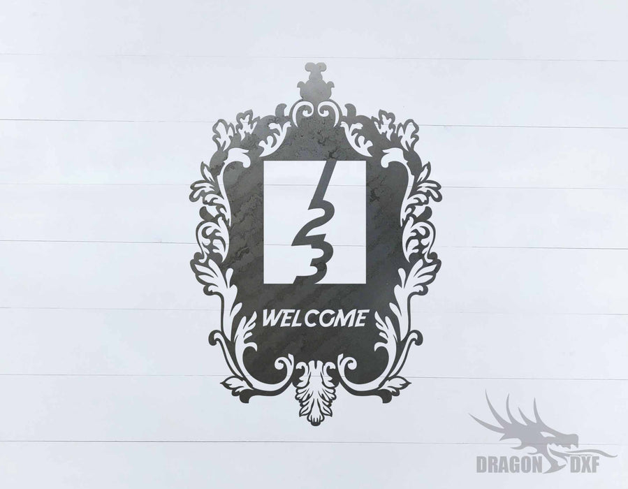 Filigree Welcome House No 5 - DXF Download