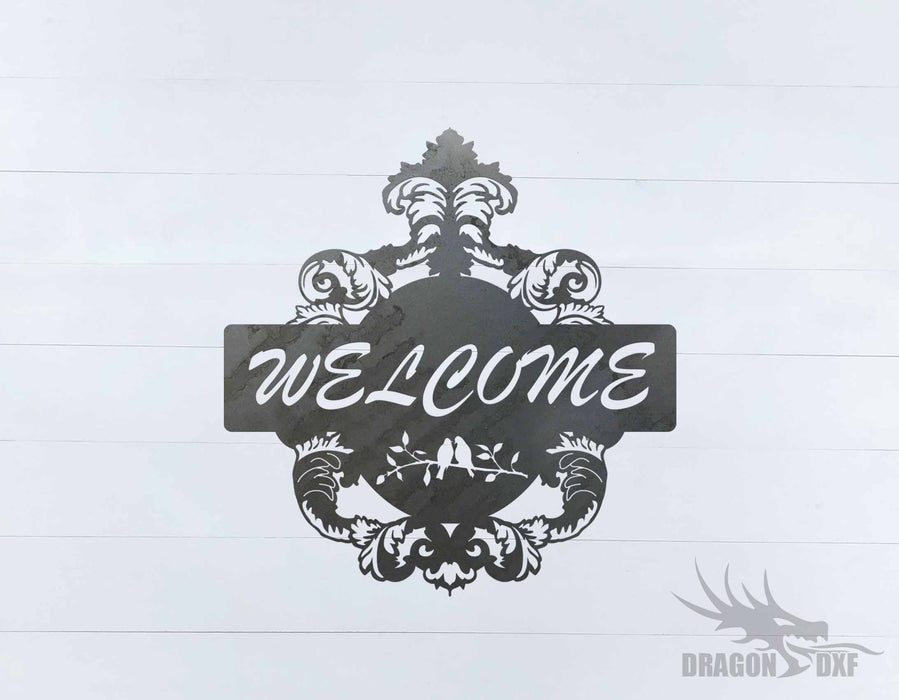 Filigree Welcome Sign 2 - DXF Download