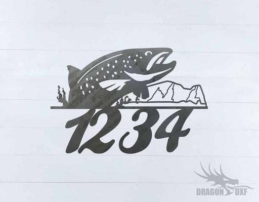 Fish Home Number -  DXF Download