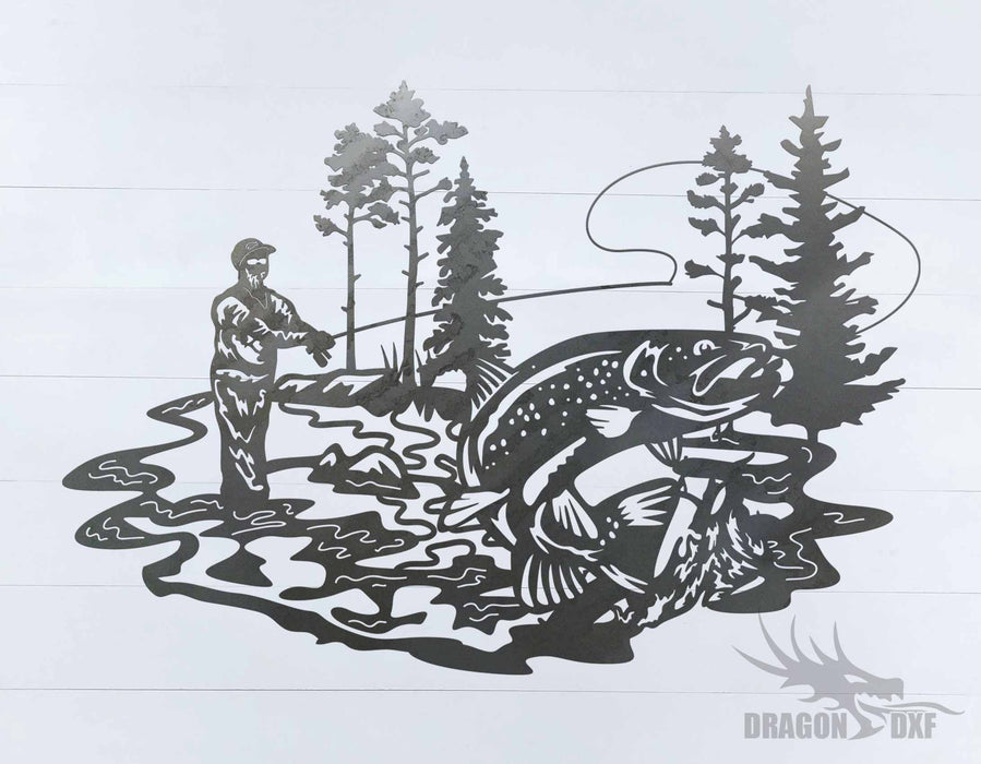 Fishing Design 6 - DXF Download