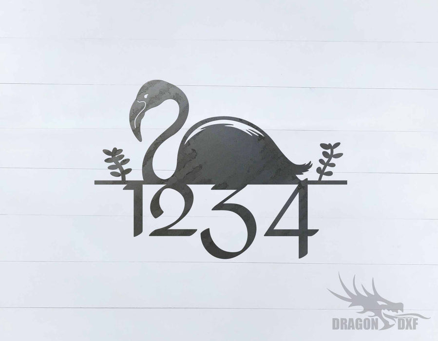 Flamingo Home Number -  DXF Download