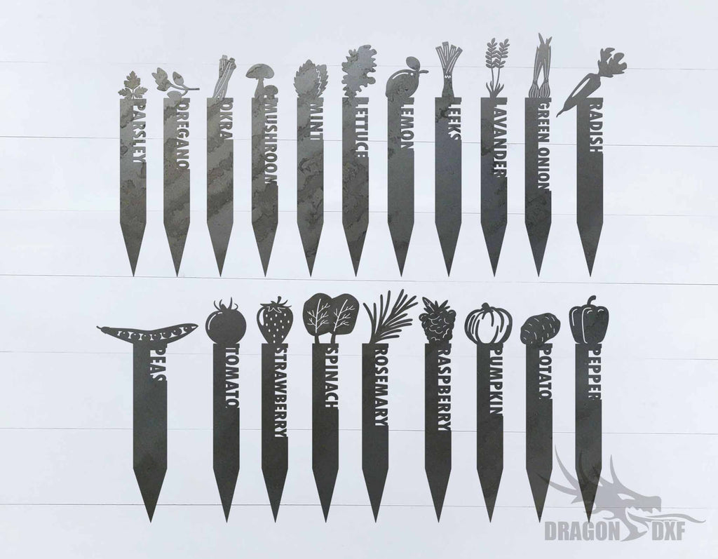 Garden Stake Design Package 5 - DXF Download — DragonDXF