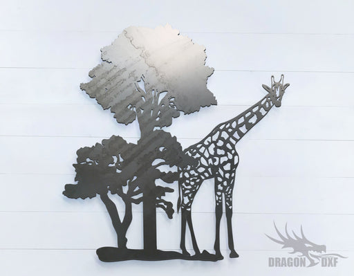 Safari Giraffe - Zoo Animals -  DXF Download