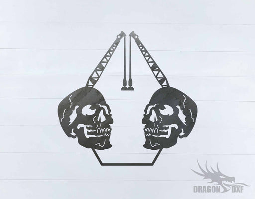 Heavy Equipment - Skull Design 3 - DXF Download