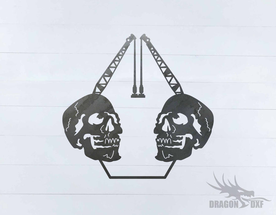 Heavy Equipment - Skull Design 3 - DXF Download