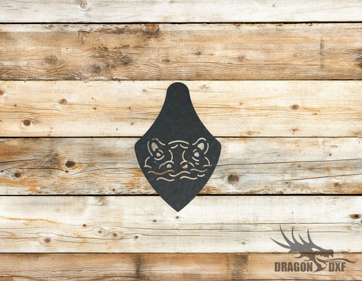 Hippopotamus design 5  -  DXF Download