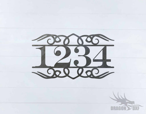 Horizontal Address Sign 10 - DXF Download